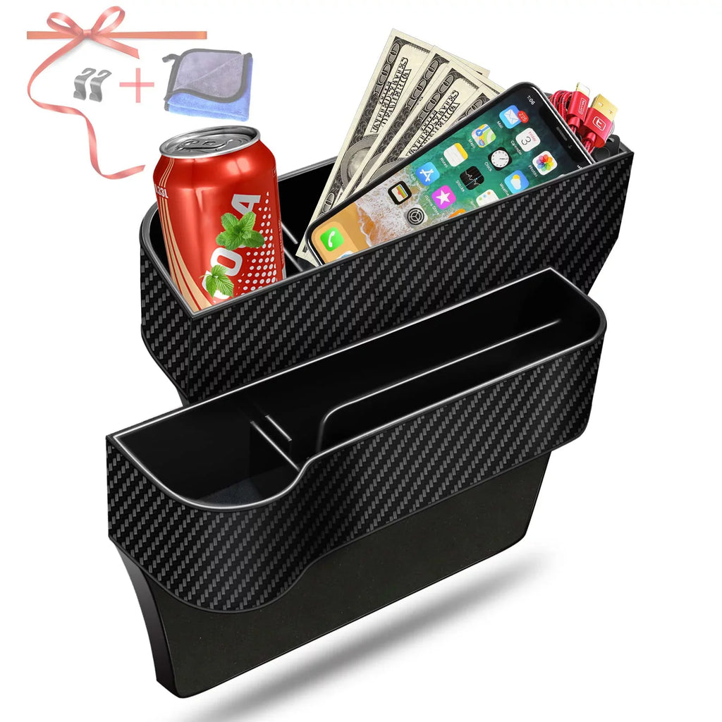 2 Seat Seat Car Organizer Filler Hooks Car Seat for Holders 2 Gap Seat Drink,Car Cup with Pack Front Organizer FOAUUH Organizer,Multifunctional