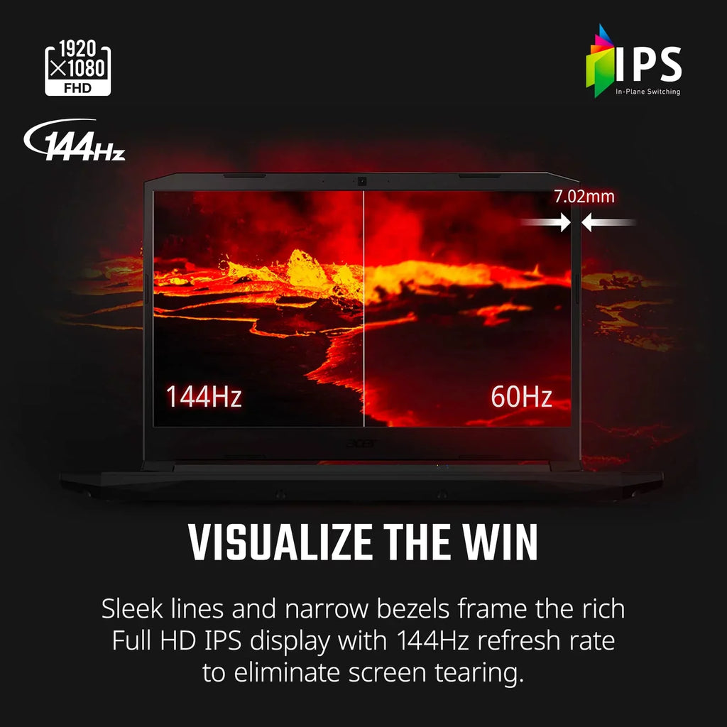 Display GPU | Backlit AN515-57-79TD 144Hz Nitro 3050 8GB | 512GB 15.6" i7-11800H RTX | FHD Killer IPS 5 GeForce NVMe | Keyboard SSD | Core Gaming Laptop DDR4 NVIDIA | Laptop Wi-Fi 6 Acer Intel Ti |