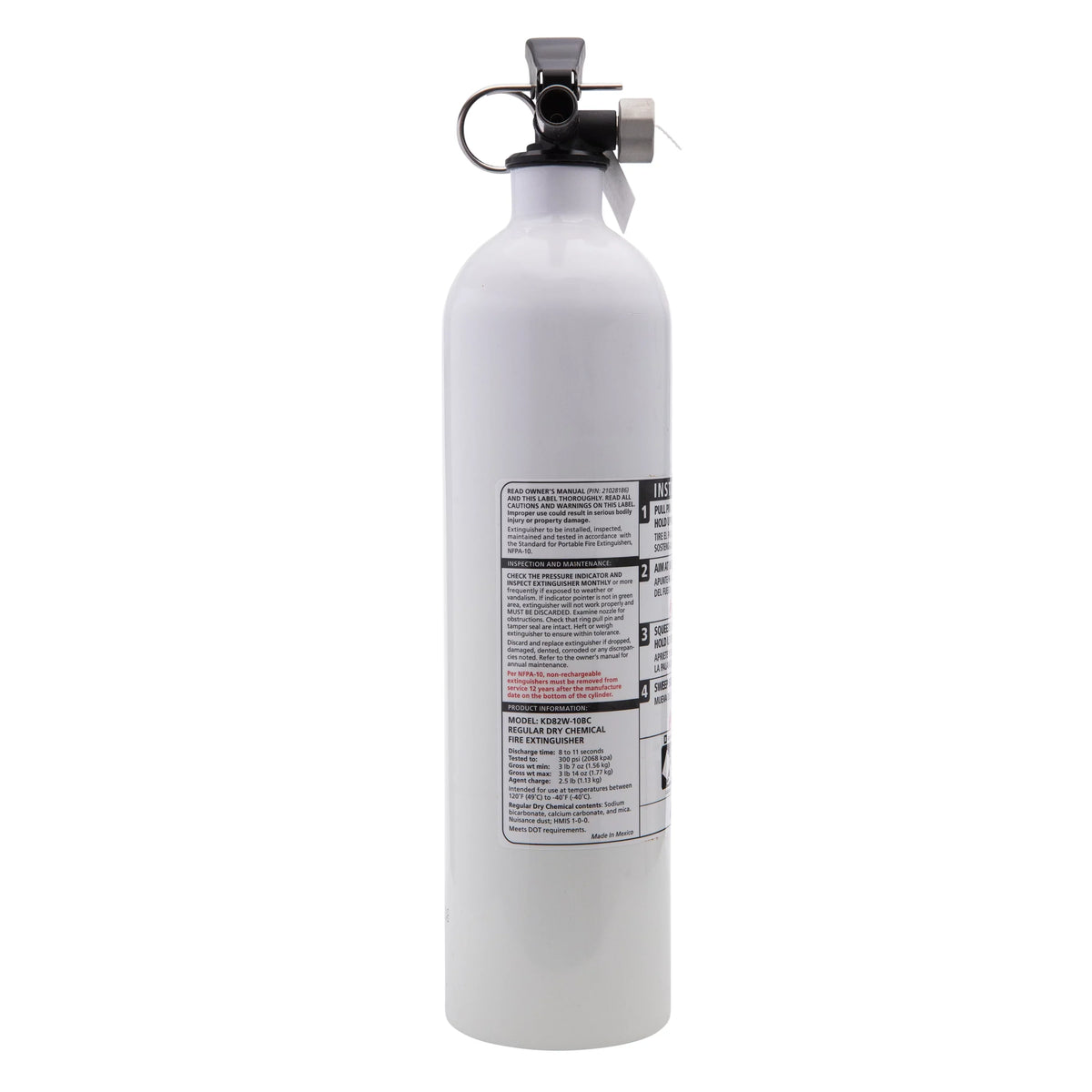Rechargeable Not KD82W-10BC, Model 10-B:C, Fire UL Rated Kidde Extinguisher, Marine