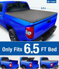 | 6.5' Bed Vinyl Tundra T3 Tyger TG-BC3T1033 | Toyota Cover Truck Compatible 2007-2013 with Tri-fold | Tonneau Bed Soft Auto