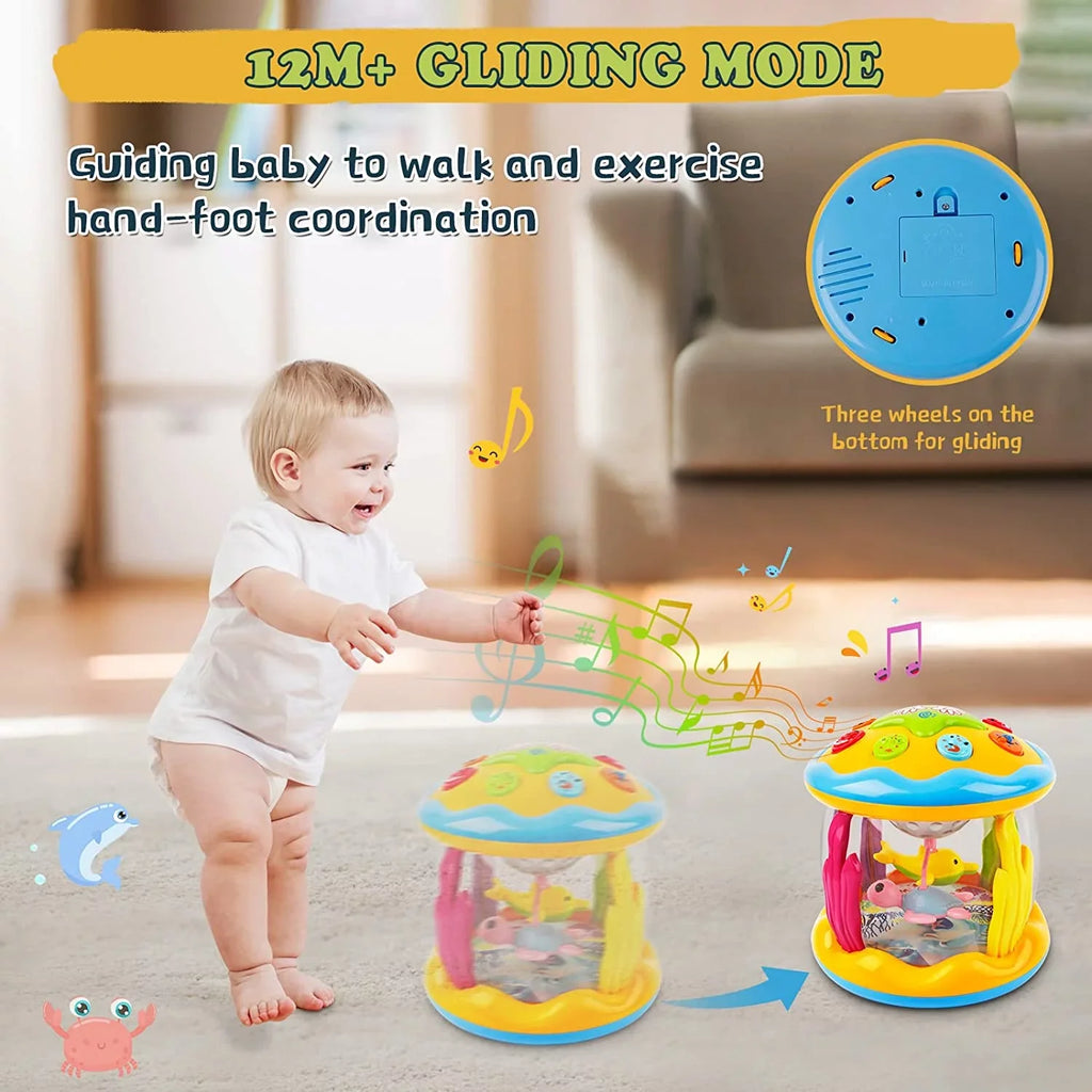 Educational Light in for Projector Toys Musical 1 For Learning Toddlers Rotating Toys,Ocean Baby Up Toys Months,4 Infant 6-12 LAYADO