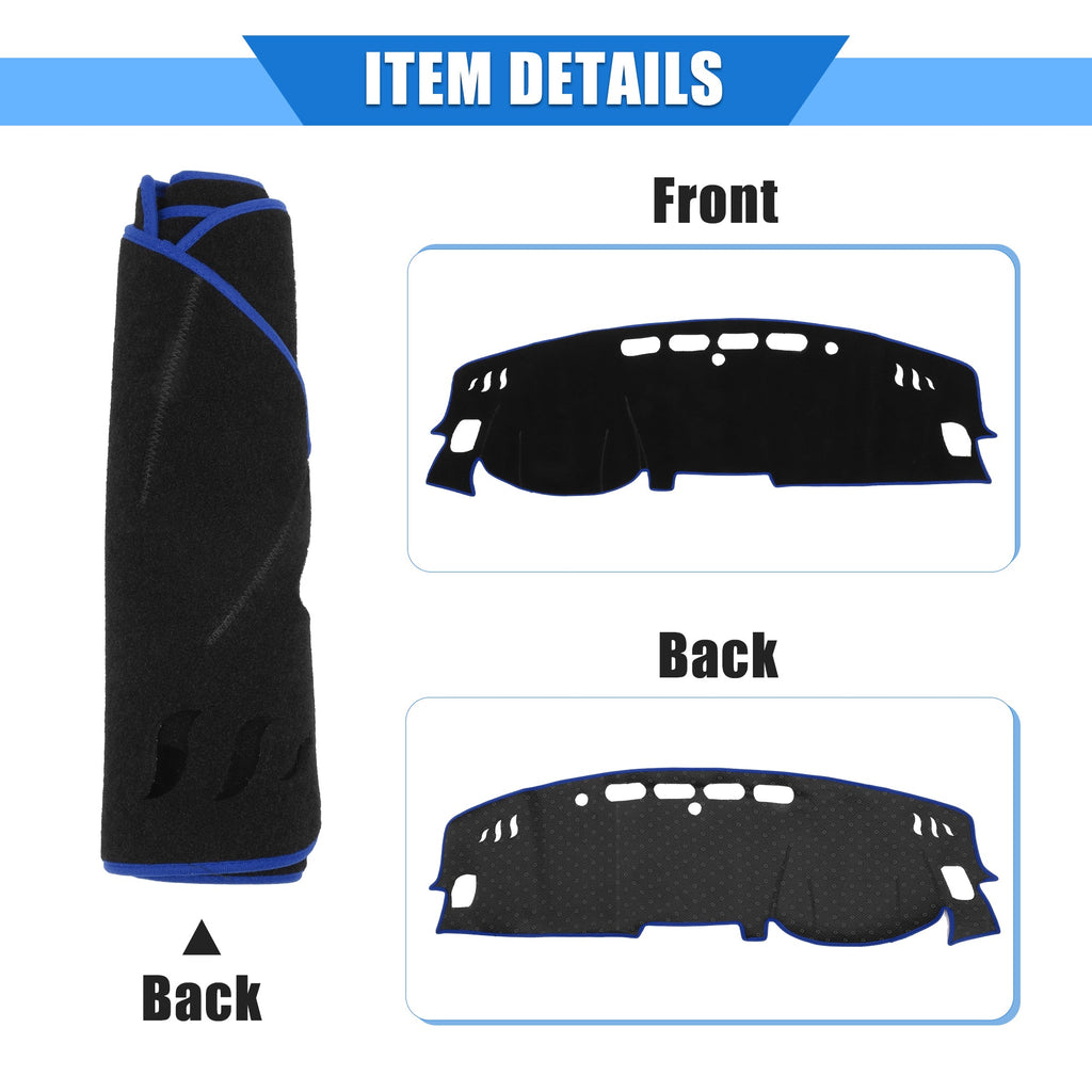 Dashboard Car Nissan Kicks Unique Cover Compatible Protective Bargains Blue Center for Polyester Console 2017-2020