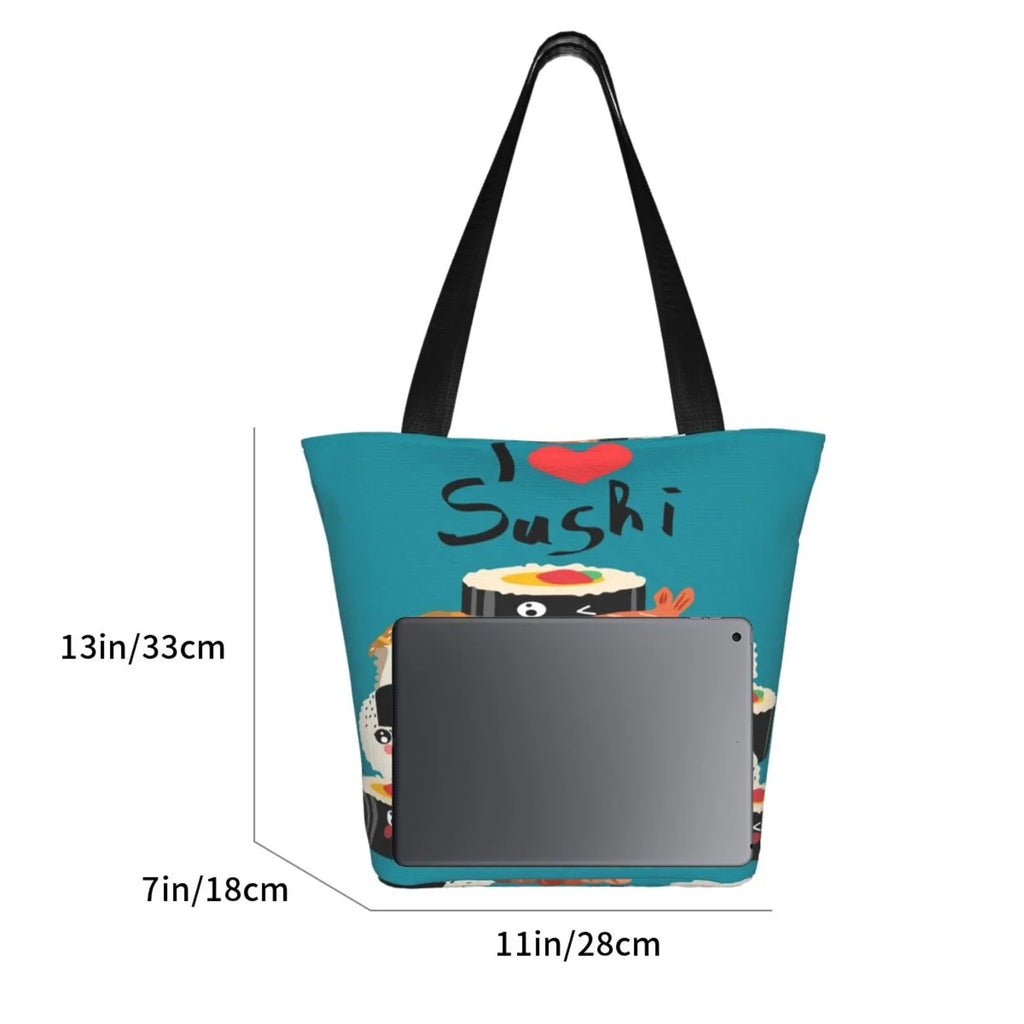 Handbags Women'S Shopping Capacity Sushi Love Bag,Shoulder I Tote Bag Bag Hobos Lukts Large