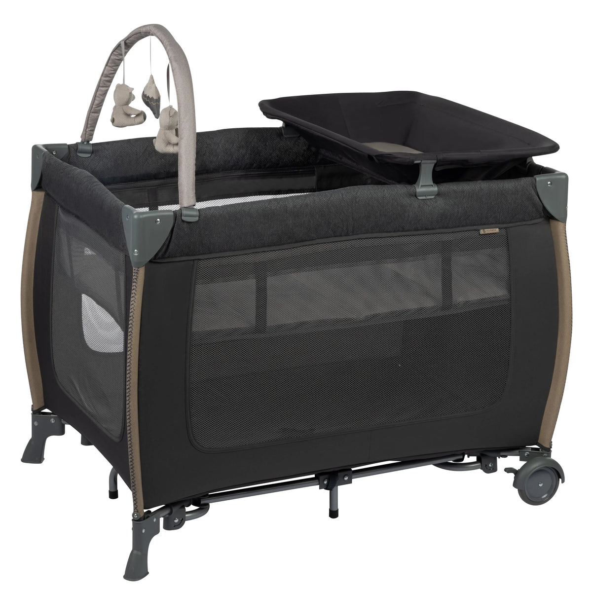 Size Yard Rocking Bassinet, with Full Castle Play Monbebe Point