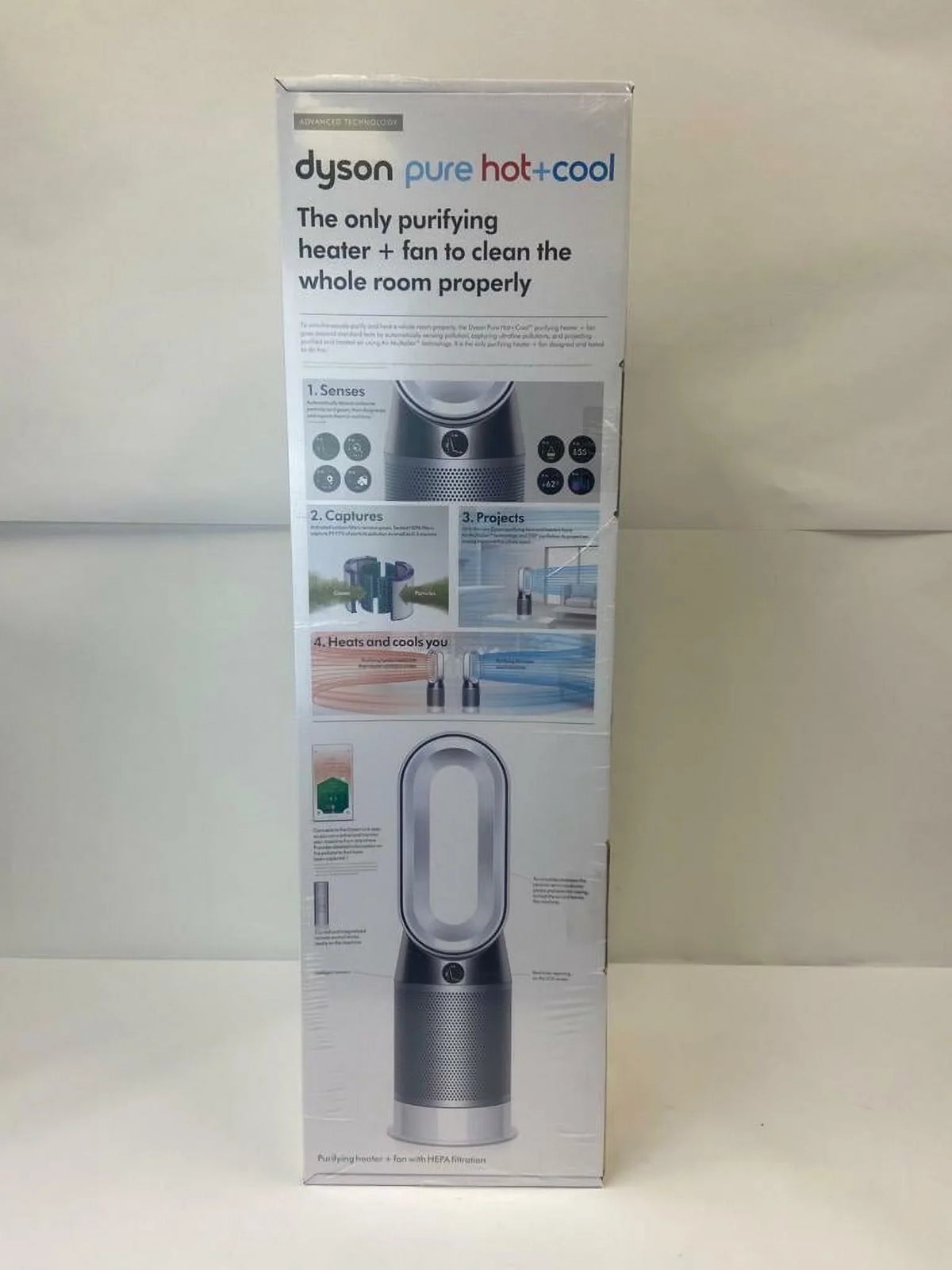 Dyson + | Pure White Heater Hot+Cool Fan Purifying New | HP04