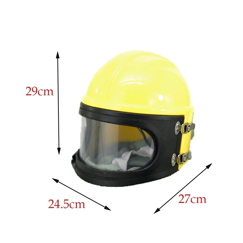 Helmet Supplied Protector Sand FED Hood Blast Sandblast AIR Safety Yellow
