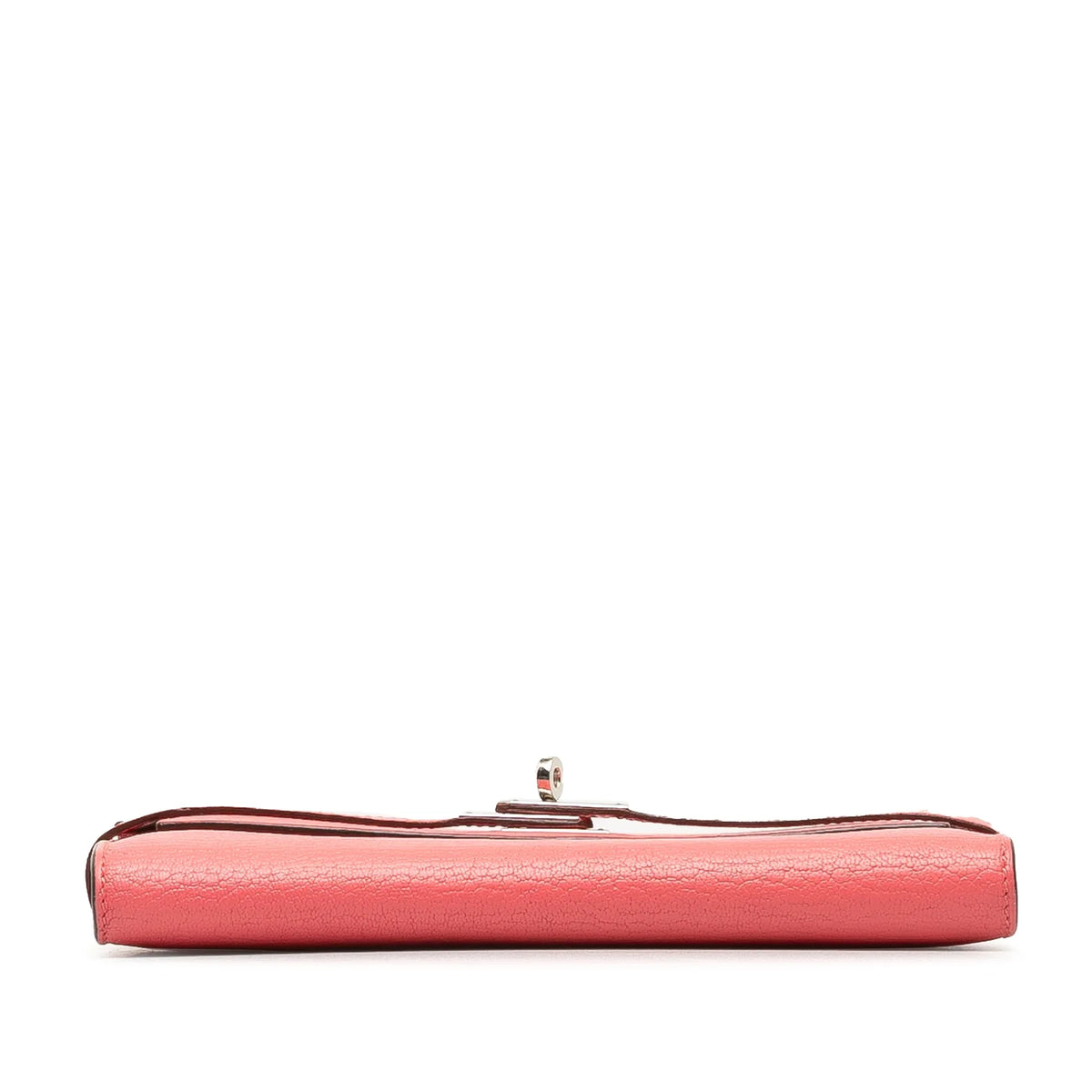 Authenticated Pre-Owned (Good) Wallet Leather Hermès Kelly Classic Wallets Pink Long Unisex Chevre Calf