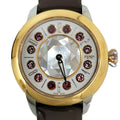 Colors Quartz Spinel Enamel 3 FENDI Eye Women's Topaz Shell Pre-Owned Brown Watch New) Black SS Fendi Fashionable Clock Shine Belt (Like
