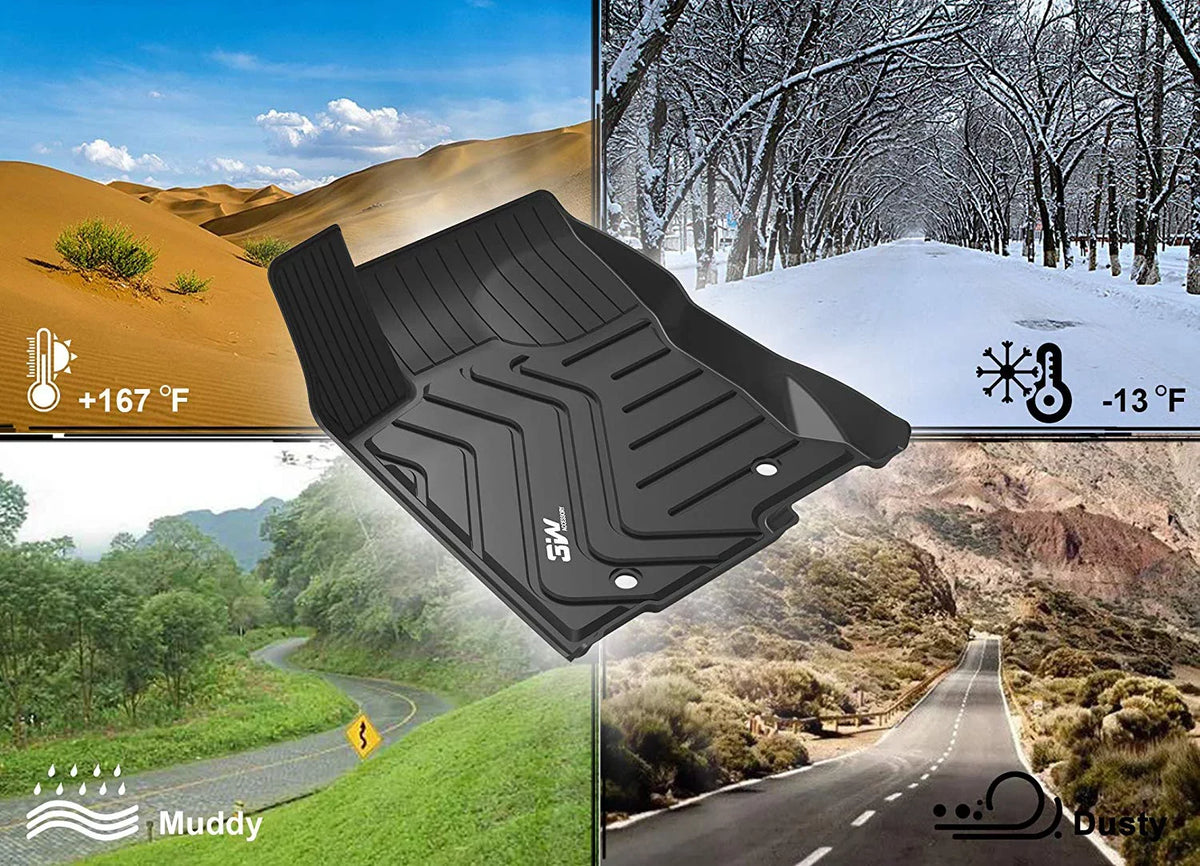 Floor Mats for Floor RX 3W Black Mats Set Fit - with (2016-2020) Odorless Weather Lexus for Duty Car TPE Carpet All Lexus Liner Custom RX450h, Heavy RX350