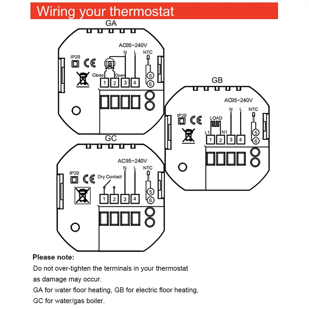 Temperature / Wi-fi Smart -- Compatible Thermostat,5a With Water With Temperature Boiler / Water App / Temperature Smart Compatible GoolRC