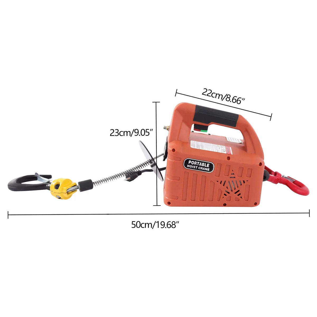 Remote 3-in-1 ZhdnBhnos Electric Wireless Crane Hoist Control Kit 110V 1100 Lift Portable LBS Winch