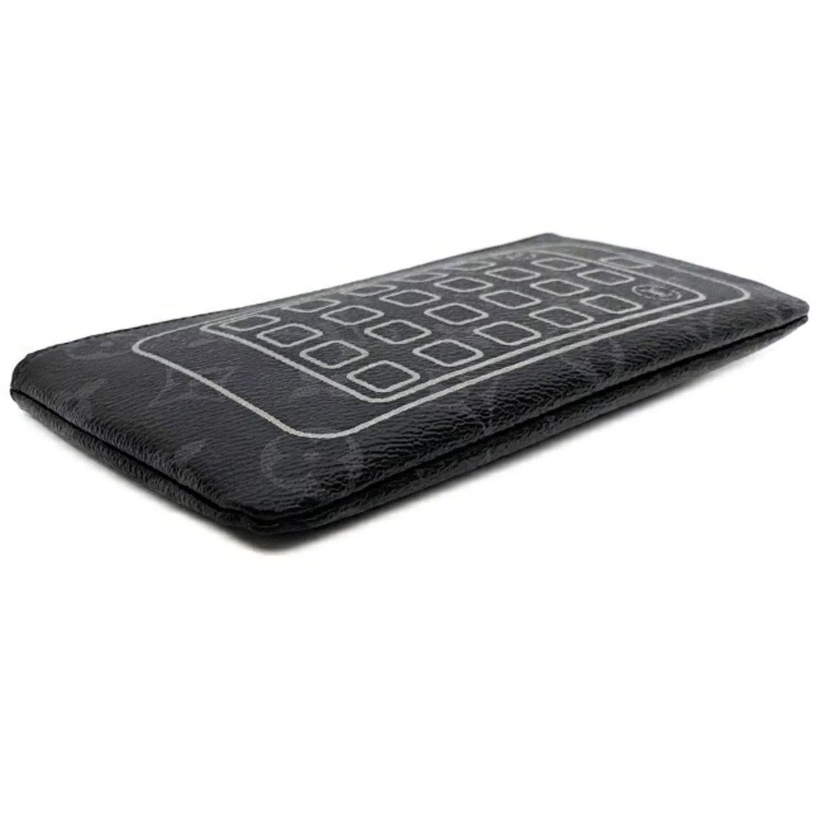 Flash VUITTON Black Pouch Vuitton Gray (Good) UB1137 Pre-Owned Fragment Monogram Fujiwara Hiroshi Louis iPhone Rainbow LOUIS Collaboration M64433 Eclipse
