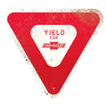 Sign Thick Chevrolet Yield Aluminum