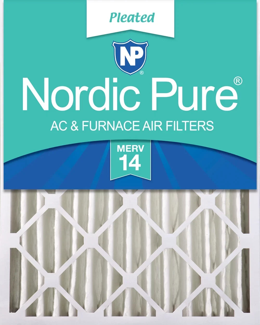 1 MERV Pleated Filter (3 5/8) Air Nordic 28x30x4 14 Pure Pack