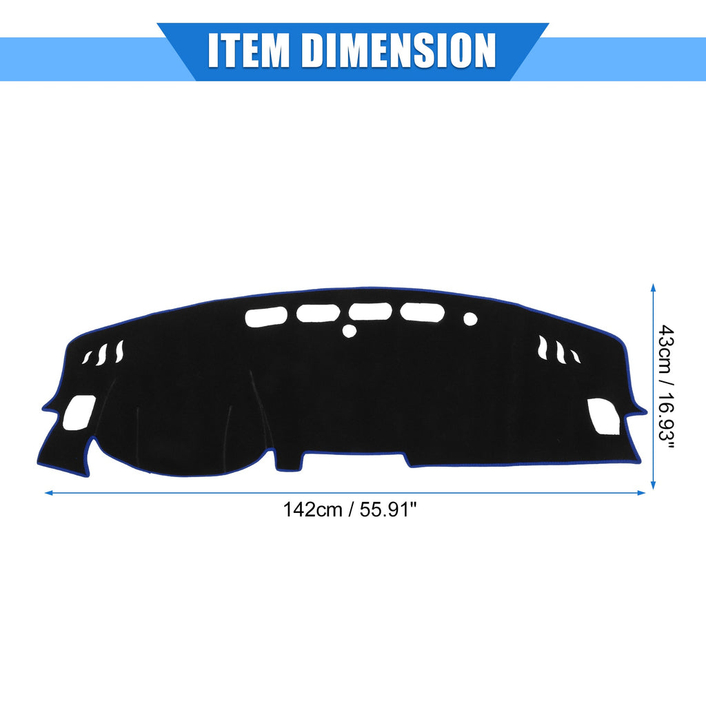 Dashboard Car Nissan Kicks Unique Cover Compatible Protective Bargains Blue Center for Polyester Console 2017-2020