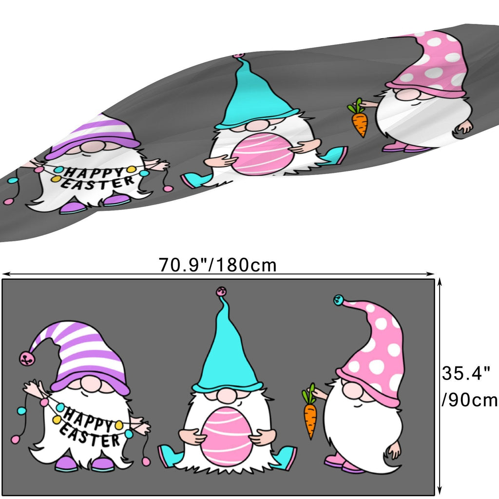 for Wraps Neck Oblong Easter Shawls Sunscreen Women Silk Large FREEAMG Scarf Headscarf Packed Wraps Hair Gift Long Gnomes