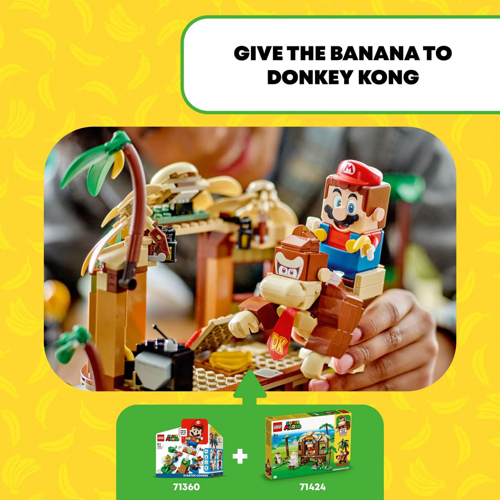 Game Expansion House Collectible Cranky Gift Kong’s Mario Old Kids, with 71424 Figures Set, Donkey Mario Fun and Buildable Year 8-10 for Birthday Donkey Kong, LEGO Tree 2 Super Super Kong
