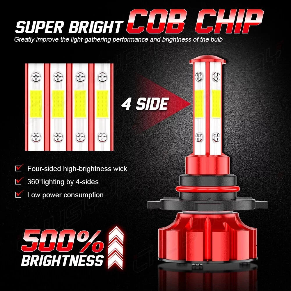 2011 High/Low Fit H8/H9 2007-2009 2010 6X Bulb Headlight Fog Mazda CX-7 Kit 9005+H7 for LED