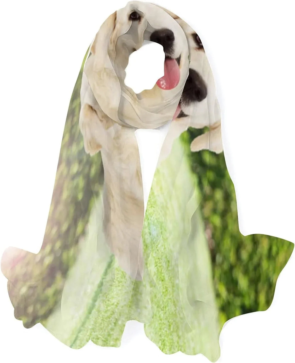 Wrap Silk Looking Neck Scarves Long Women Girls Shawl for Golden Retriever Hyjoy Scarf Outdoors Lightweight