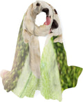 Wrap Silk Looking Neck Scarves Long Women Girls Shawl for Golden Retriever Hyjoy Scarf Outdoors Lightweight