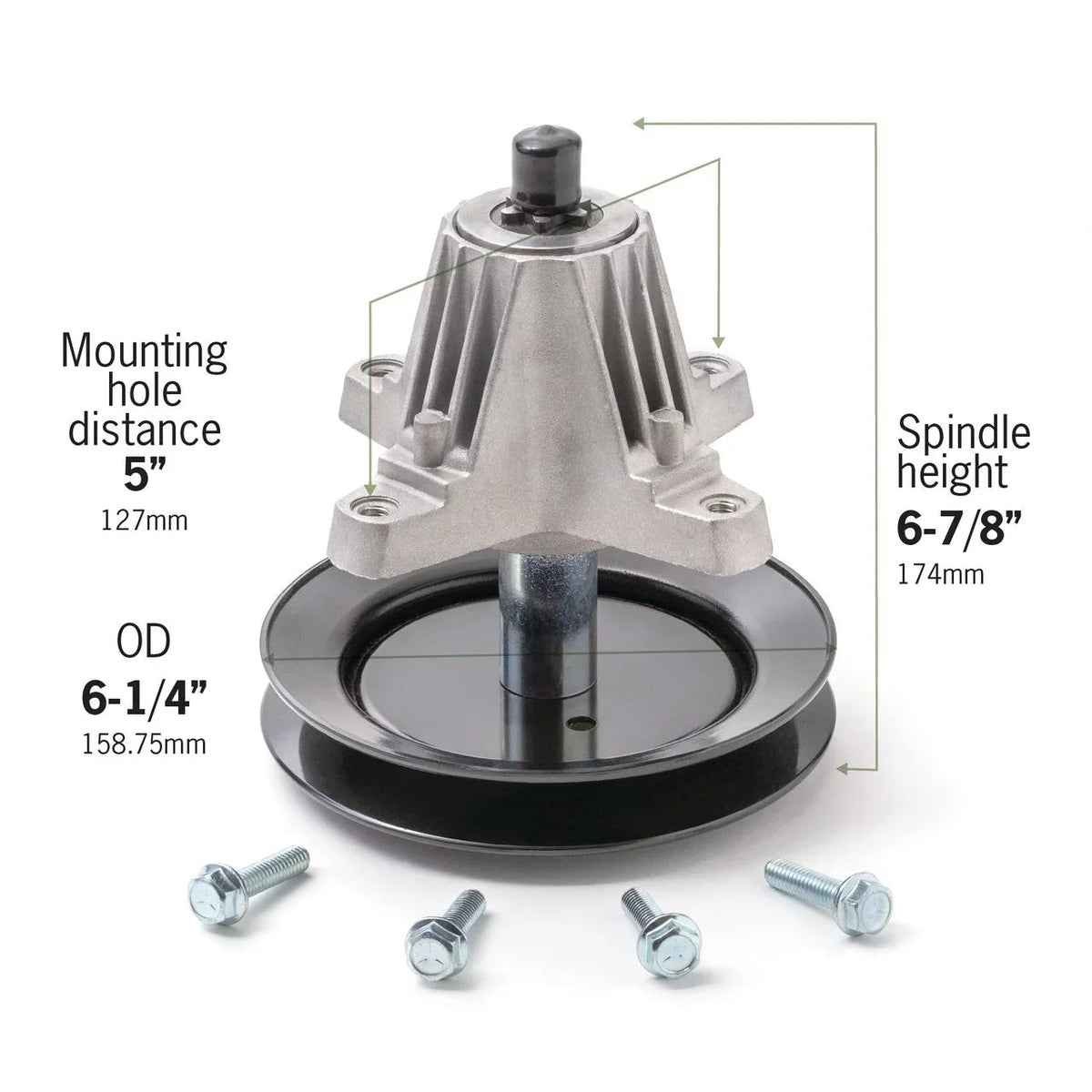 Cadet, Cub 918-04822, Mini 618-04822, 42 inch Assembly, 918-0482 Fits 30 Troy-Bilt, MTD, Compatible Riders, inch Lawn with 618-04889, Mower and 918-04822A, Products, Terre Replaces Spindle 618-04822A,