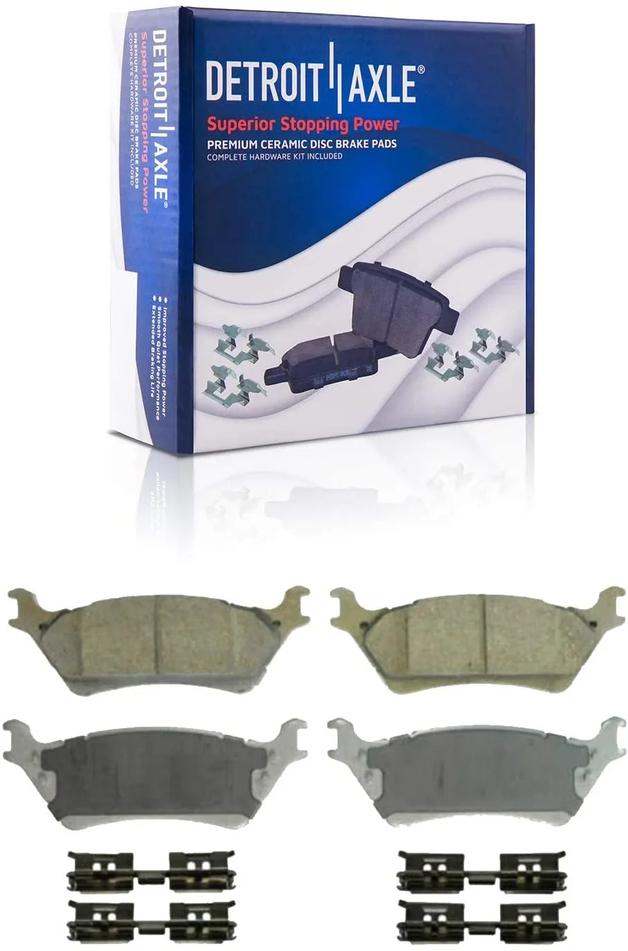 Brakes Slotted Ceramic 2013 2017 Axle Drilled 2015 Replacement and Ford Pads Rotors 2012-2020 - & F-150 Brake 2019 Front Detroit Disc 2014 Brake and 2018 Rear 2016 for Kit
