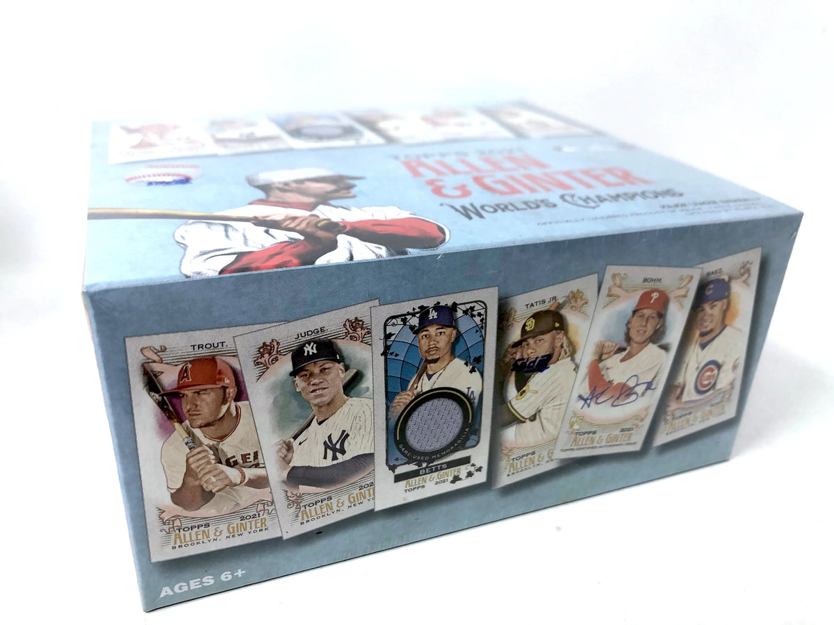 Retail Allen Box Display and 2021 Ginter Topps