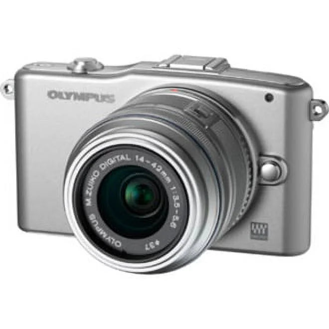 0.55", Olympus E-PM1 1.65", Lens, PEN Mirrorless Silver Megapixel 12.3 with Camera