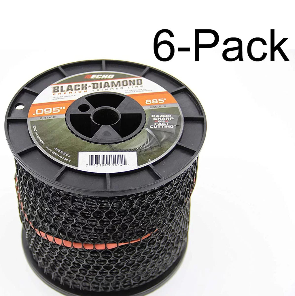Genuine (dia.) Black Line 330095073-6PK Spool Diamond .095" Trimmer Echo 885ft