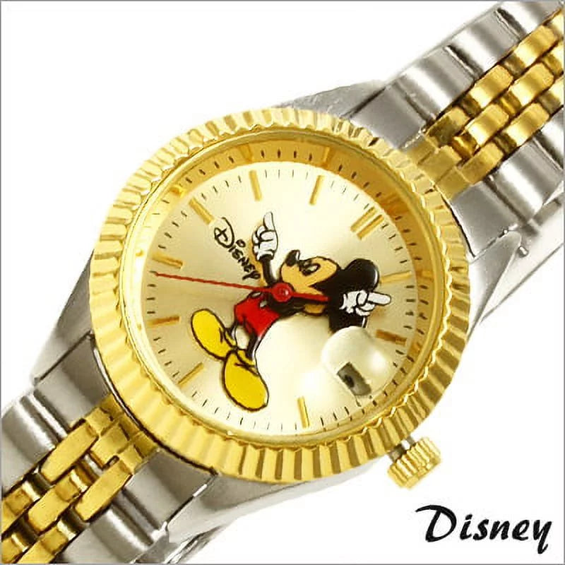Mickey Bracelet Women's Mouse 'Moving Two-Tone Watch MCK340 Hands' Classic