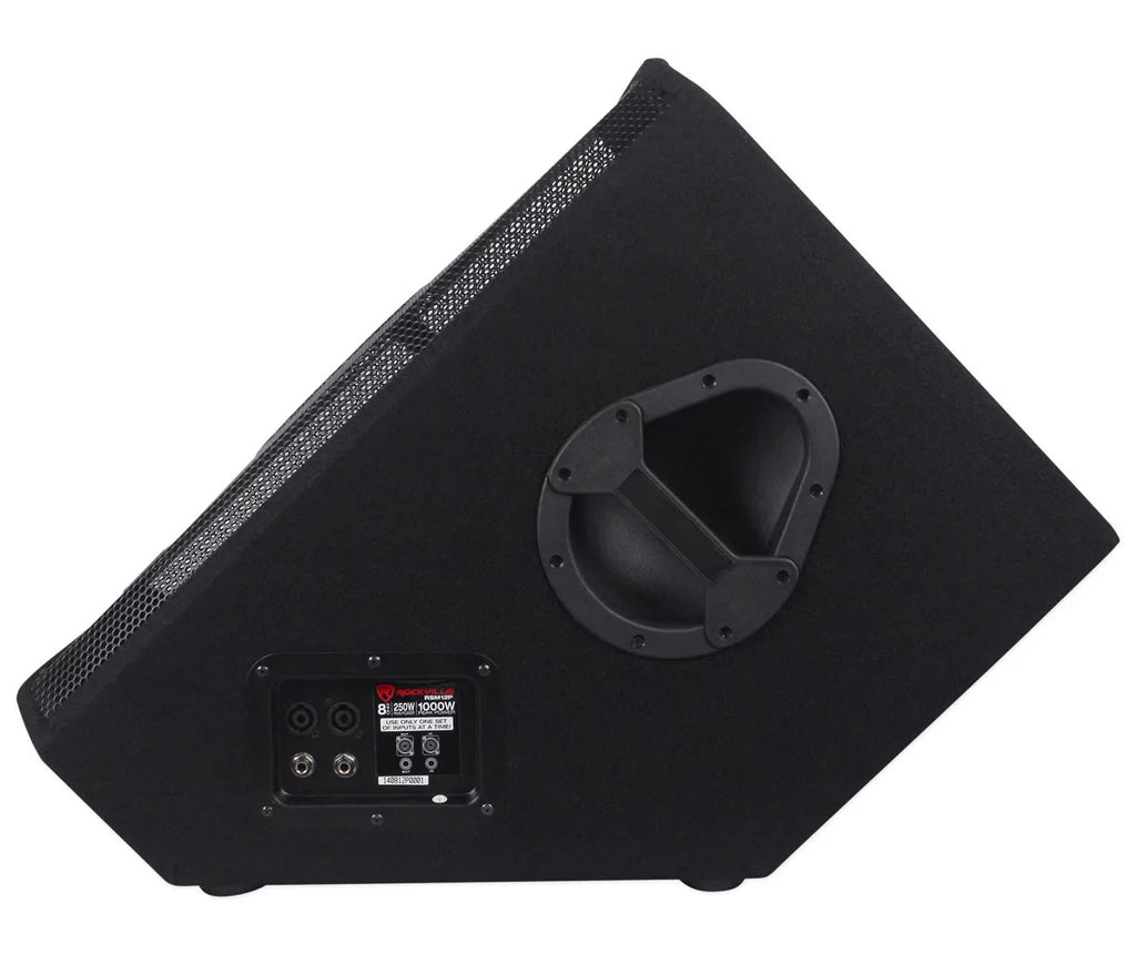 Speakers RSM12P Floor 12" Monitor (2) Rockville 1000 Stage Passive 2-Way Watt
