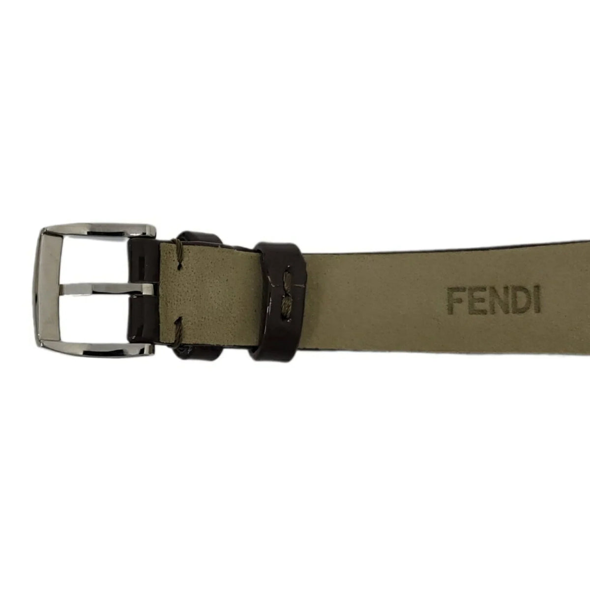 Colors Quartz Spinel Enamel 3 FENDI Eye Women's Topaz Shell Pre-Owned Brown Watch New) Black SS Fendi Fashionable Clock Shine Belt (Like