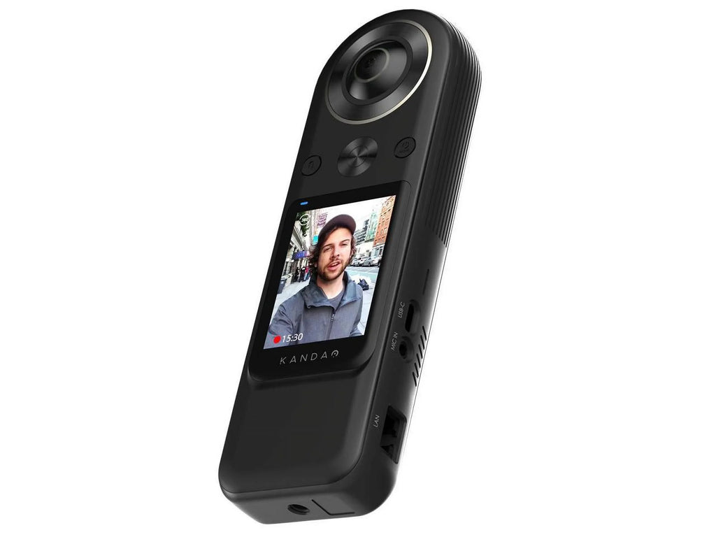 QooCam Kandao mountable 64 Wi-Fi flash 360������������������ - - camera - - - action 8K MP 20.0 8K / GB - Enterprise 30 - black fps