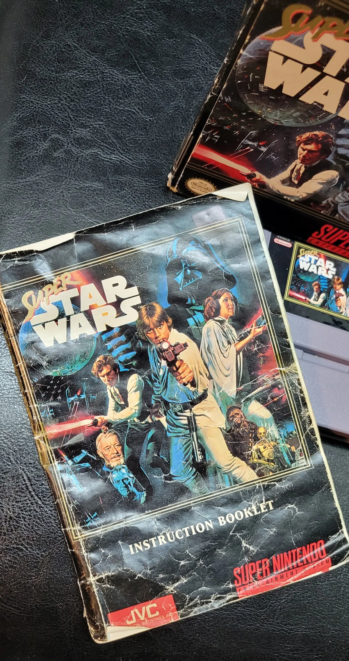 (Super Authentic Nintendo CIB In 1992 Original Box Condition System) SNES + Instructions Complete Owner Ent. STARWARS Immaculate Cartridge