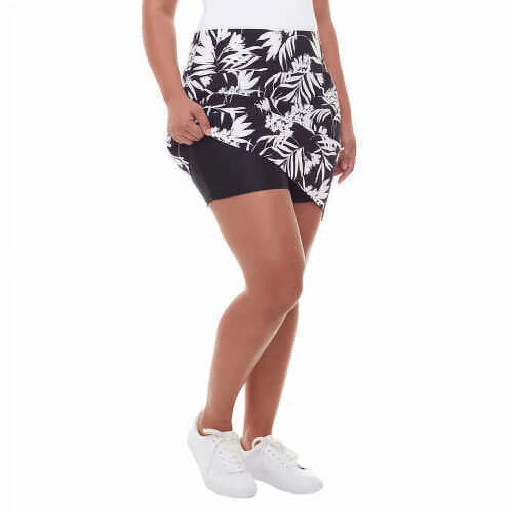Printed Print,Medium S.C. & Co. Skort,Black Womens