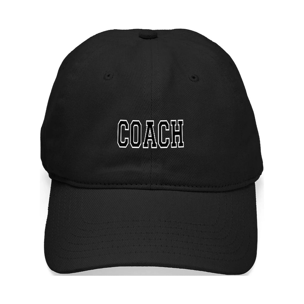 Adjustable Hat Baseball Black CafePress Coach Cotton - Printed Cap Canvas Black -