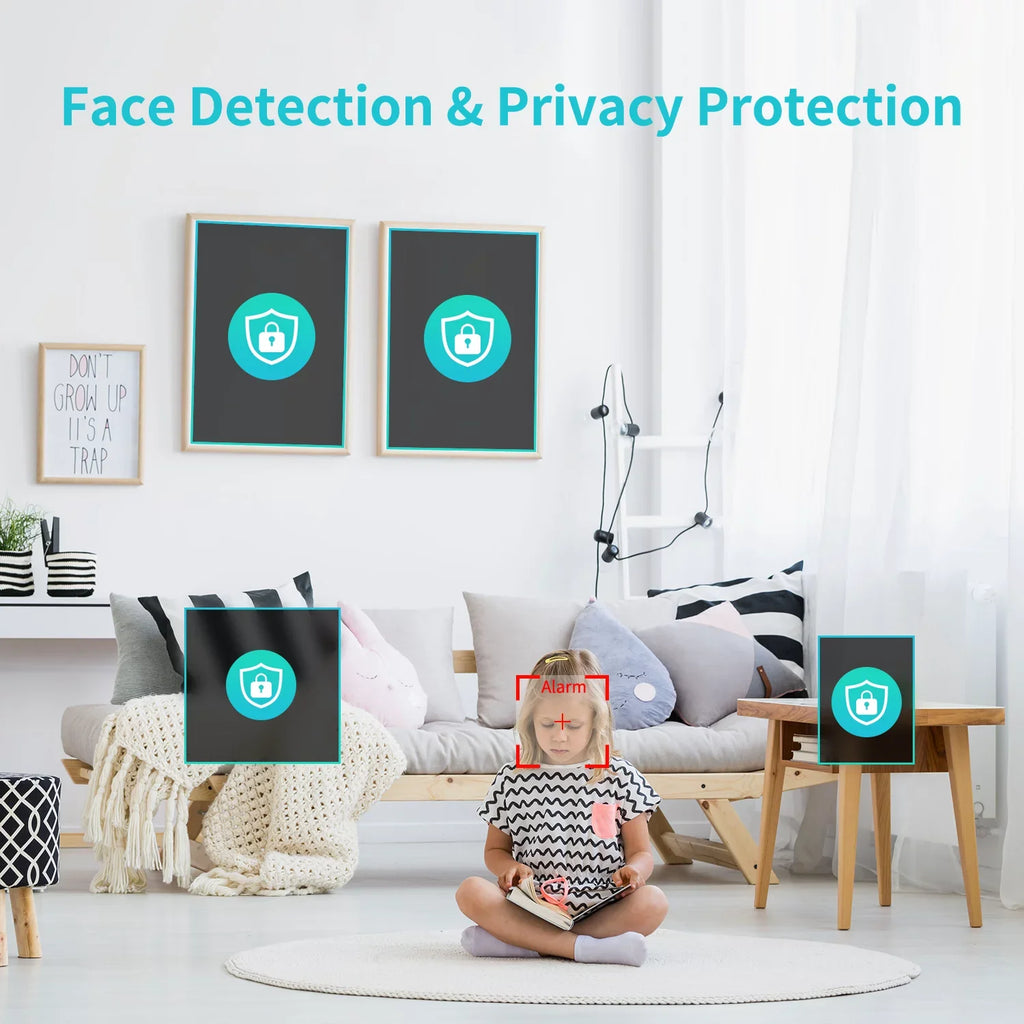 HD-TVI DVR CCTV with No HeimVision System, Drive Vision, Surveillance Outdoor/Indoor Hard HM245 4Pcs Security 8CH Camera 1920TVL Camera Weatherproof 5MP-Lite 1080P Night