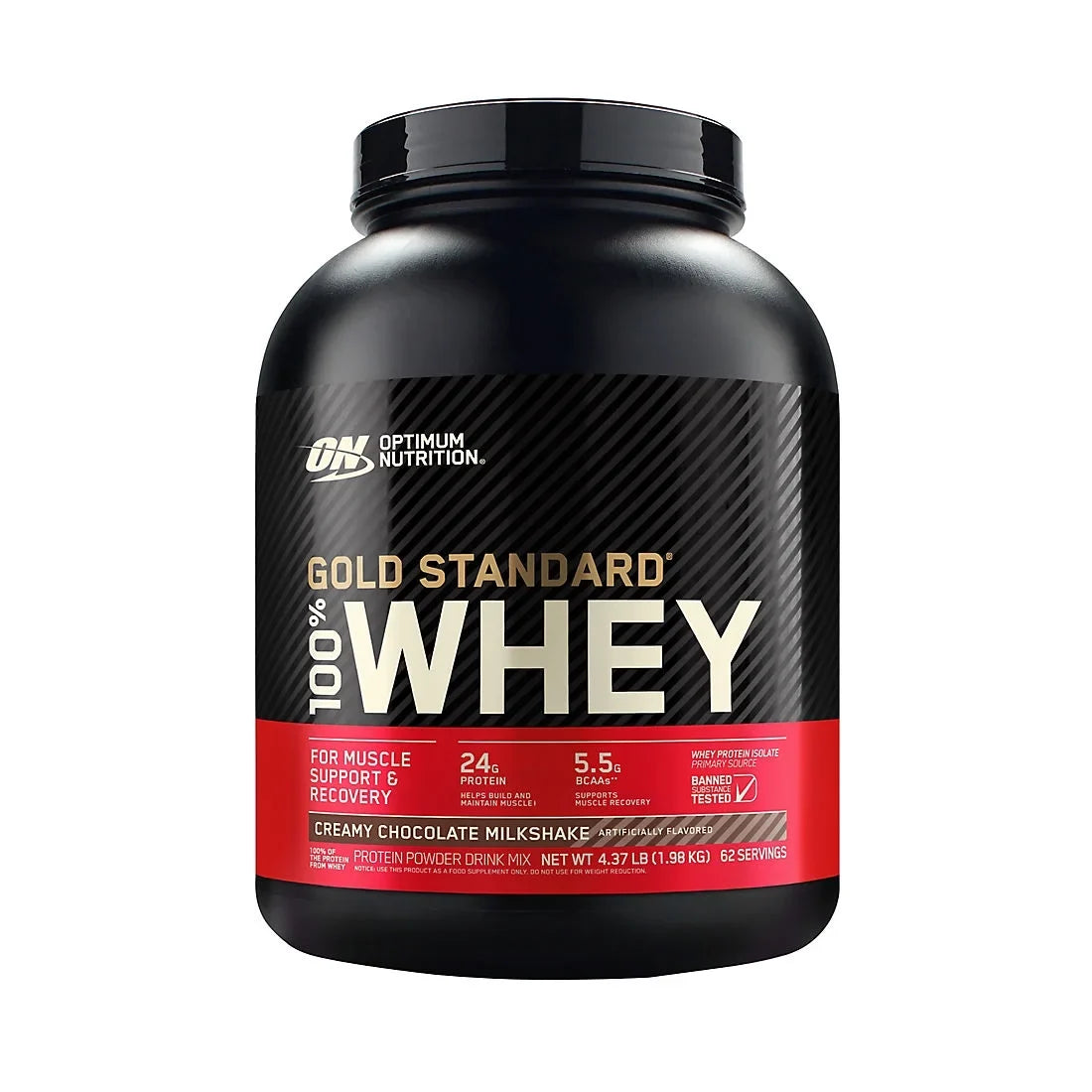 Protein 4.37 Standard Nutrition Whey lbs. Chocolate Optimum Gold Milkshake Creamy Powder,