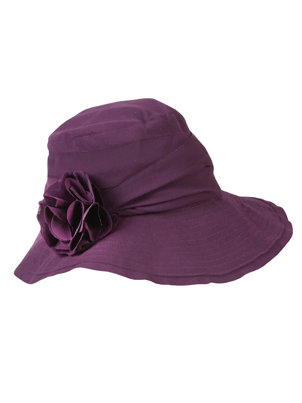 Wired Summer Women's Hat with Purple - Brim
