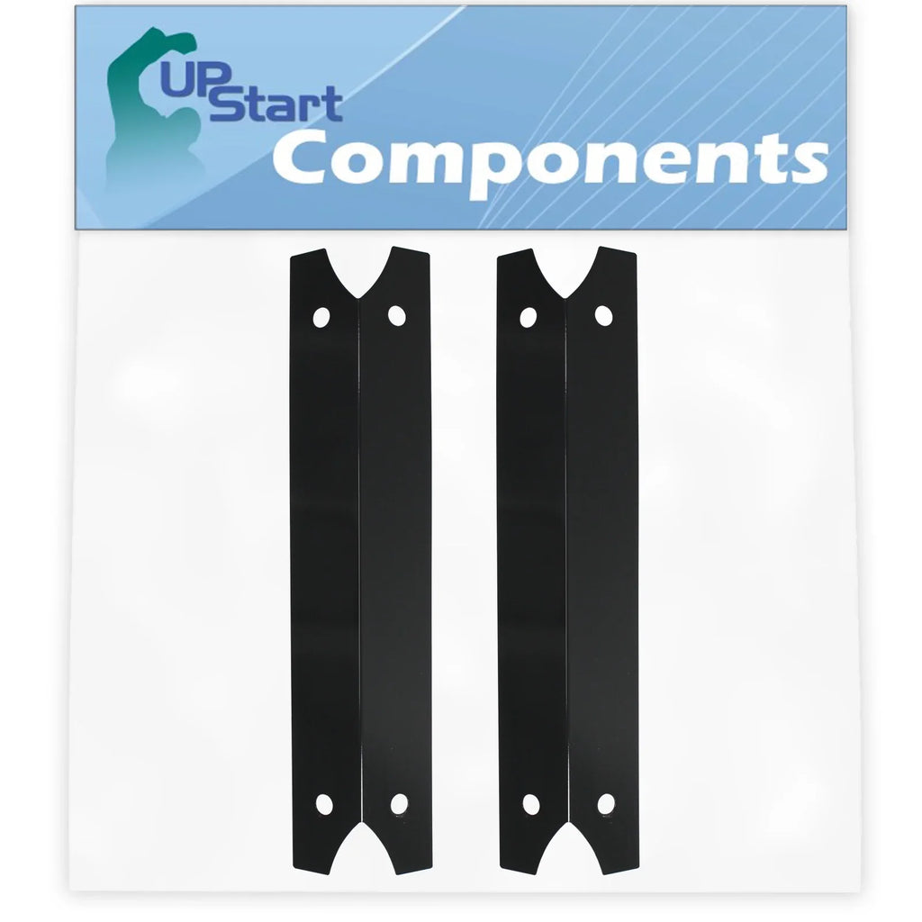 BBQ - Flame Plate Tamer, Steel Vaporizer 2-Pack Shield Heat Tent Cover 810-7600-S 3/4" Compatible for Bar, Bar, Charmglow Flavorizer Barbeque 17 Parts Burner Porcelain Replacement Grill
