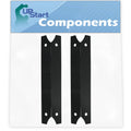 BBQ - Flame Plate Tamer, Steel Vaporizer 2-Pack Shield Heat Tent Cover 810-7600-S 3/4" Compatible for Bar, Bar, Charmglow Flavorizer Barbeque 17 Parts Burner Porcelain Replacement Grill