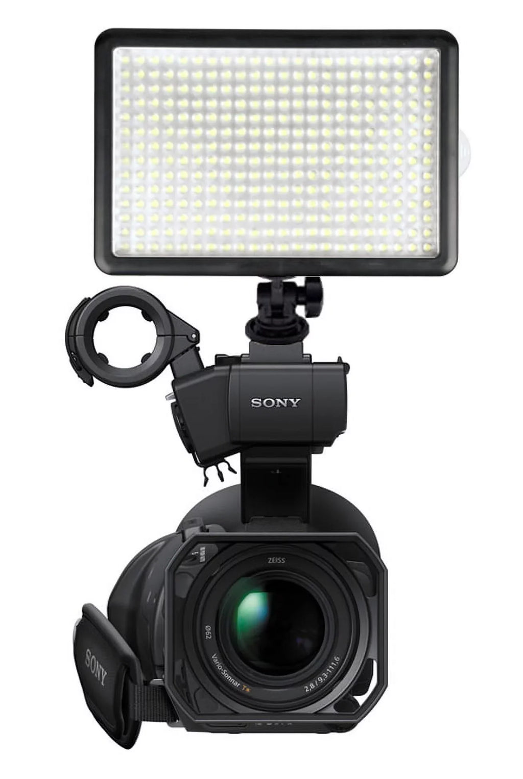 FDR-AX53 Professional Includes Light (Swivel Sony Long Adapter Dimmable Multi-LED Multi-Interface Head) Life Video