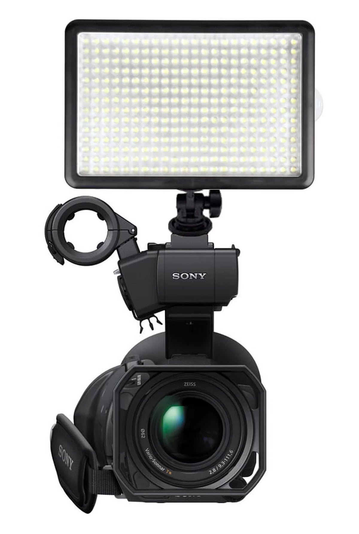 FDR-AX53 Professional Includes Light (Swivel Sony Long Adapter Dimmable Multi-LED Multi-Interface Head) Life Video