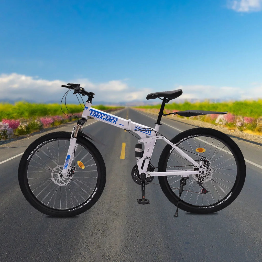 26" School Bike Bicycle Bikes Disc Brake Men Folding Dual SHZICMY Speed 21 Mountain MTB