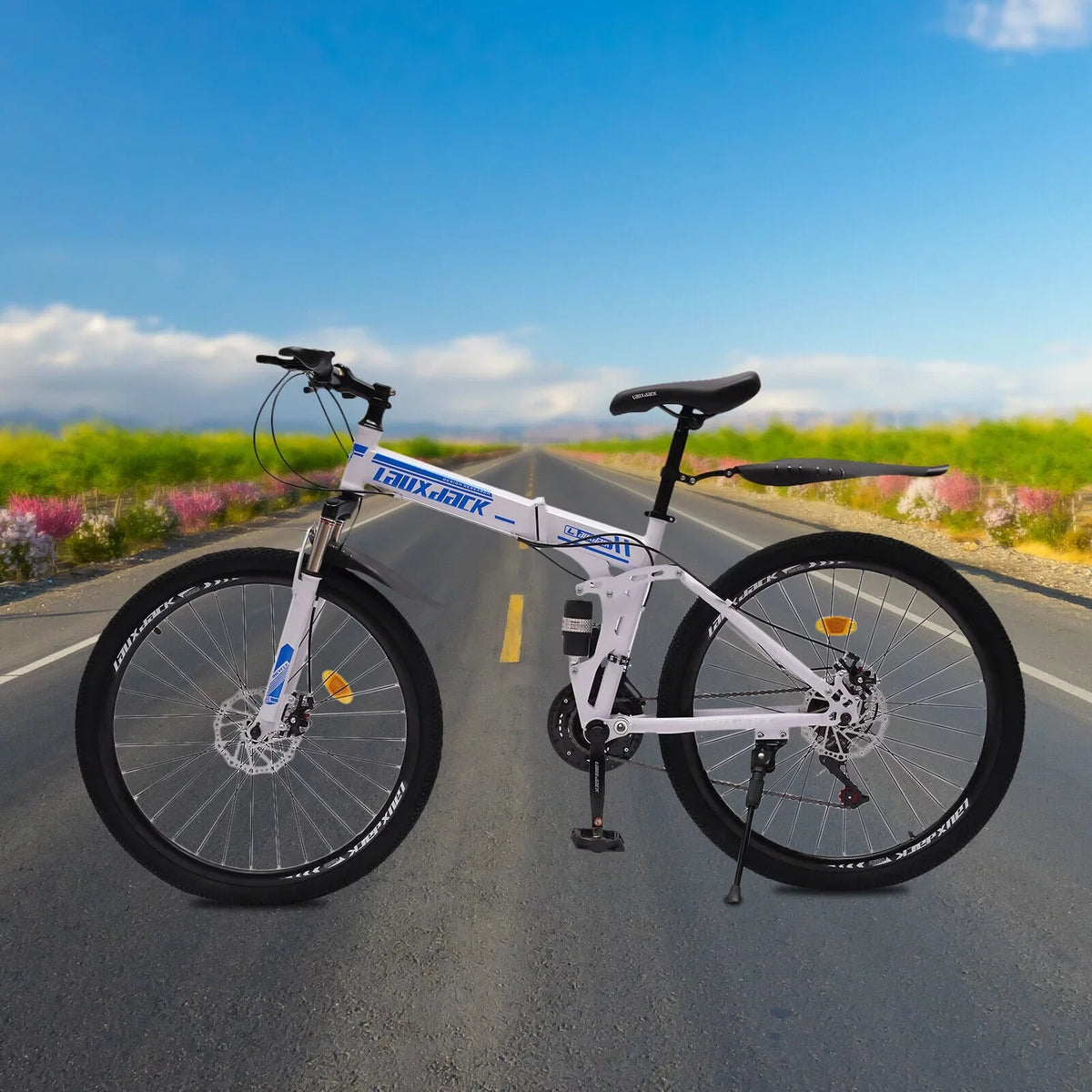 26" School Bike Bicycle Bikes Disc Brake Men Folding Dual SHZICMY Speed 21 Mountain MTB