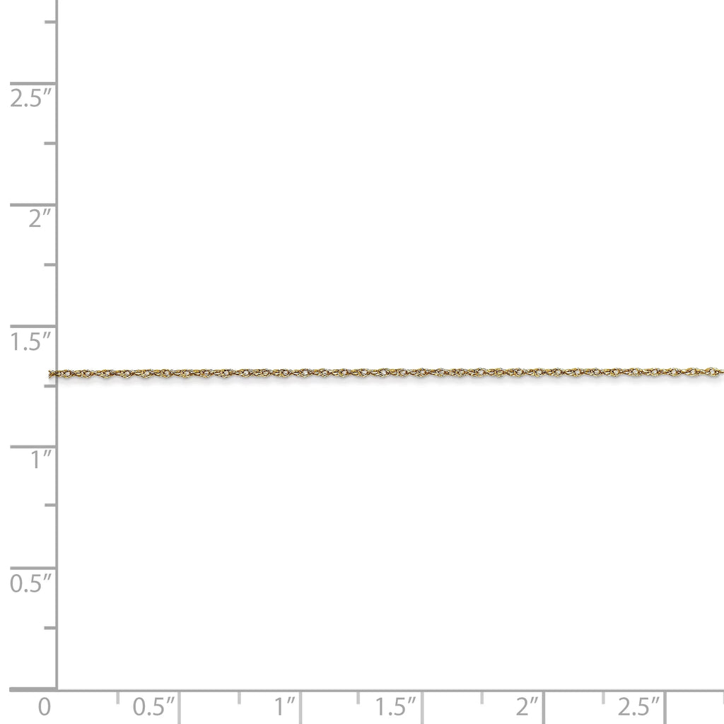 10 Chain Yellow Carded Primal Karat Gold Cable Gold Rope .5mm