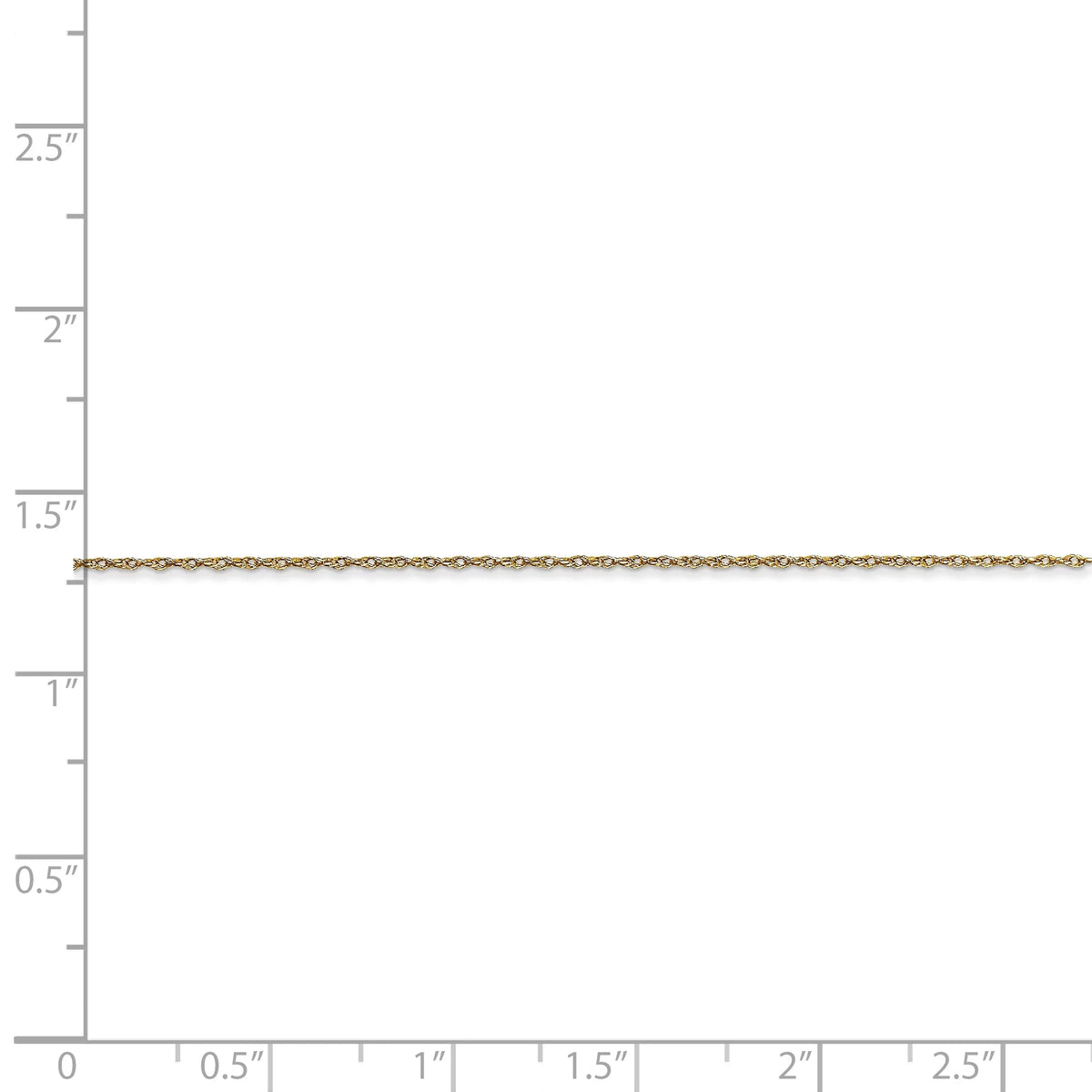 10 Chain Yellow Carded Primal Karat Gold Cable Gold Rope .5mm