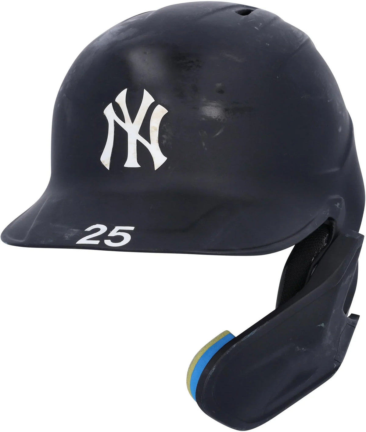 Navy 10 Yankees 22, Games Certified Gleyber #25 on April 15, Played During New York Torres Batting Helmet Worn 2022 8, Authentic June 30, September and Game-Used October Fanatics -
