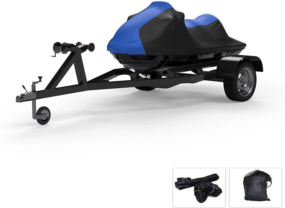 Jet Bag Weatherproof XL 1200 Trailer Blue/Black Sun, Includes for Yamaha Straps Weather from Runner Rain, Wave and - Ltd Color 1999-2000 Storage More! Covers Protects All - Trailerable and - - Ski