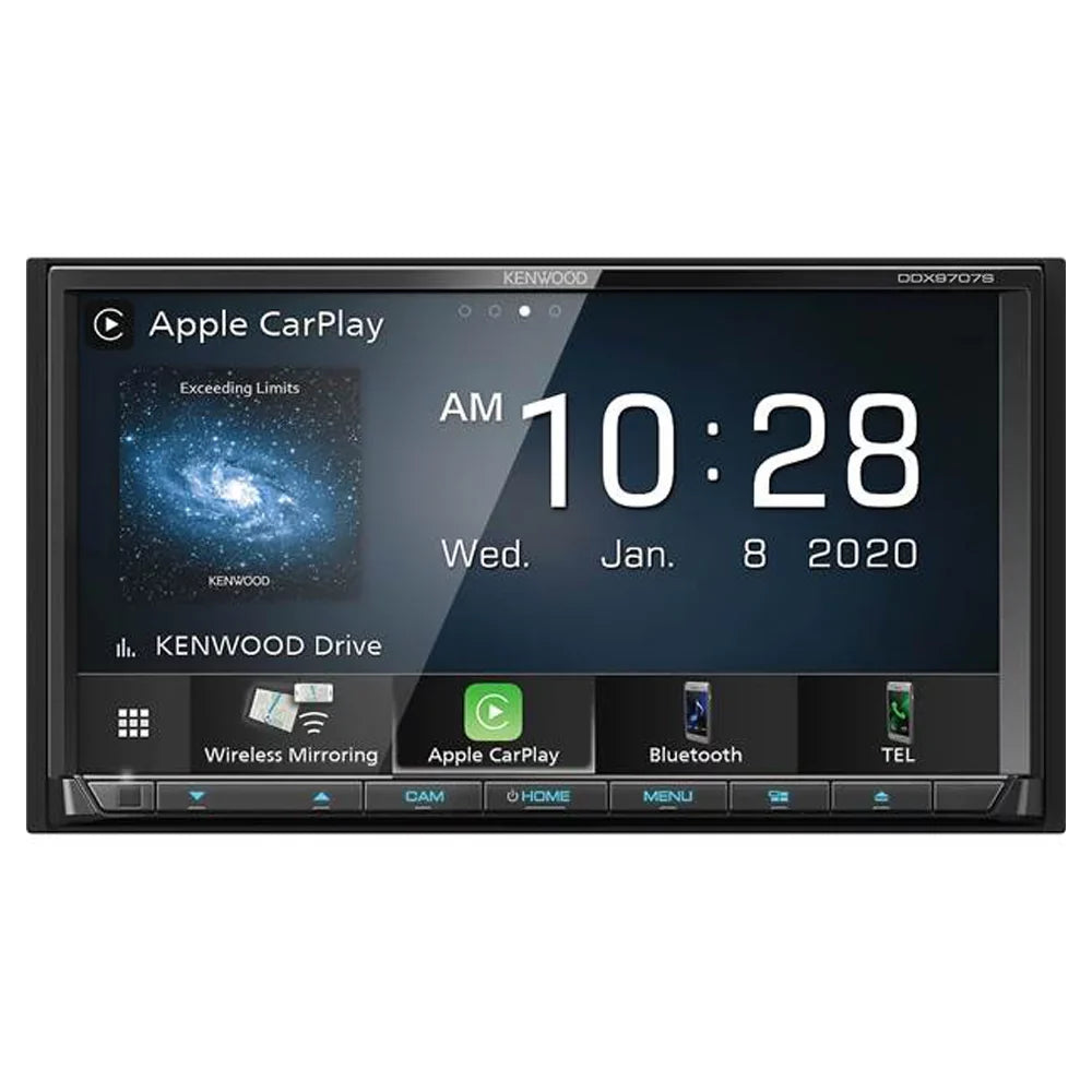 Rear View and Inch Universal Receiver 6.95 DVD CMOS-130 Kenwood New DDX9707S Camera